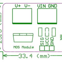 Mosfet Driver Module IRF520 afmetingen