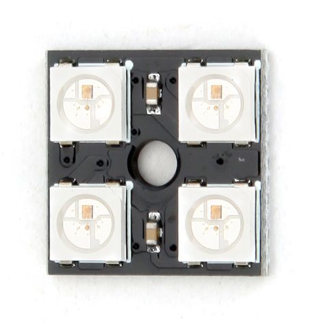 RGB LED 4-bit NeoPixel vierkant (WS2812) bovenkant