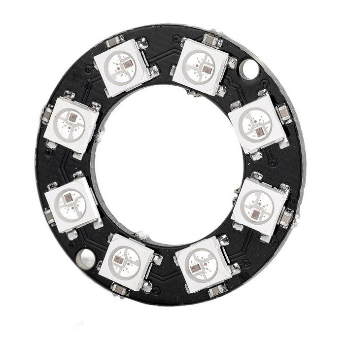 RGB LED 8-bit NeoPixel cirkel (WS2812) 02