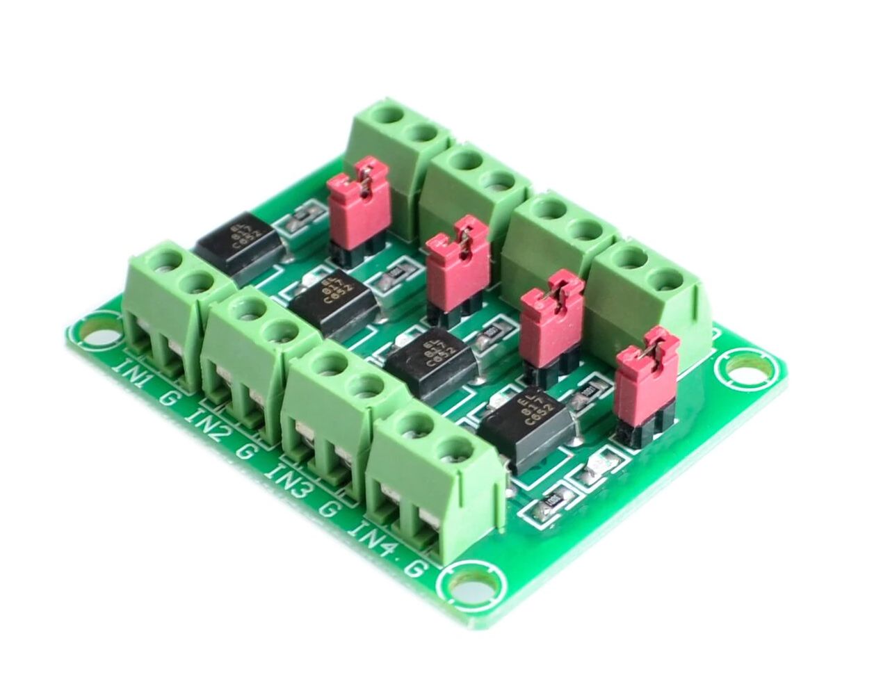 Optocoupler module 3.6-24V 4-kanalen PC817