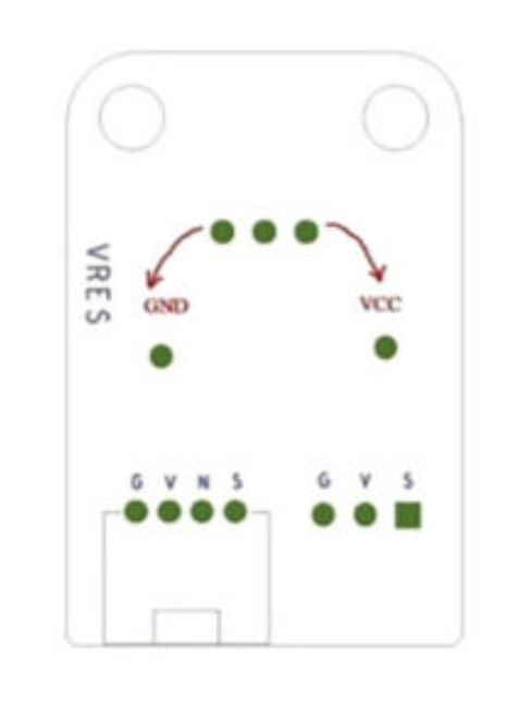 Potmeter draaiknop module 10K ohm RV09 layout