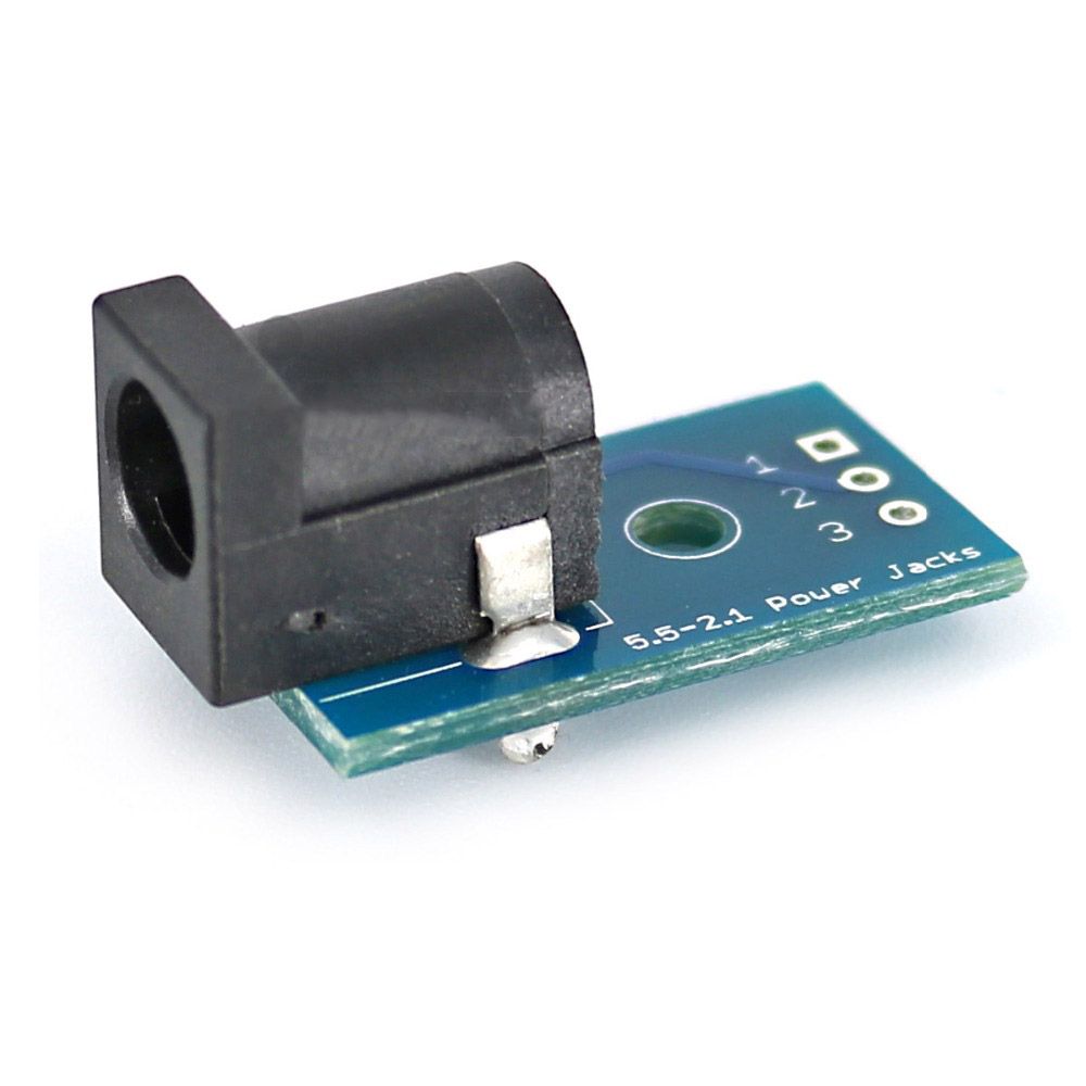 Power connector 5.5x2.1mm breakout module 3-pins