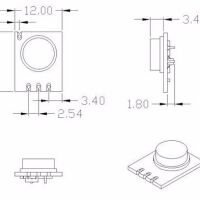 RF zender 433 MHz STX882 afmetingen