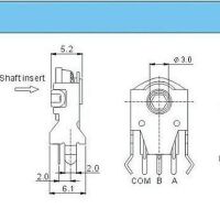 Rotary encoder verticaal gat 1