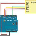 SD Card module voor micro SD schema