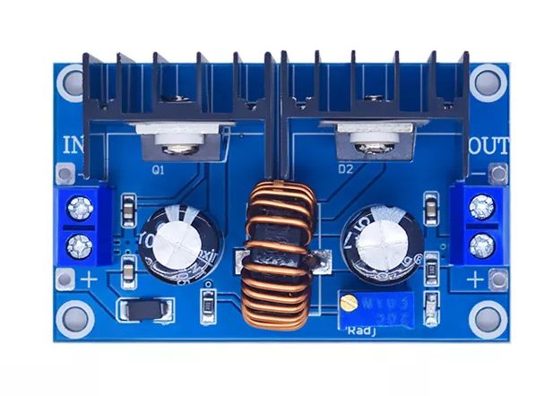 Spanningsregelaar module DC-DC step-down 8A 200W XL4016 no display 02