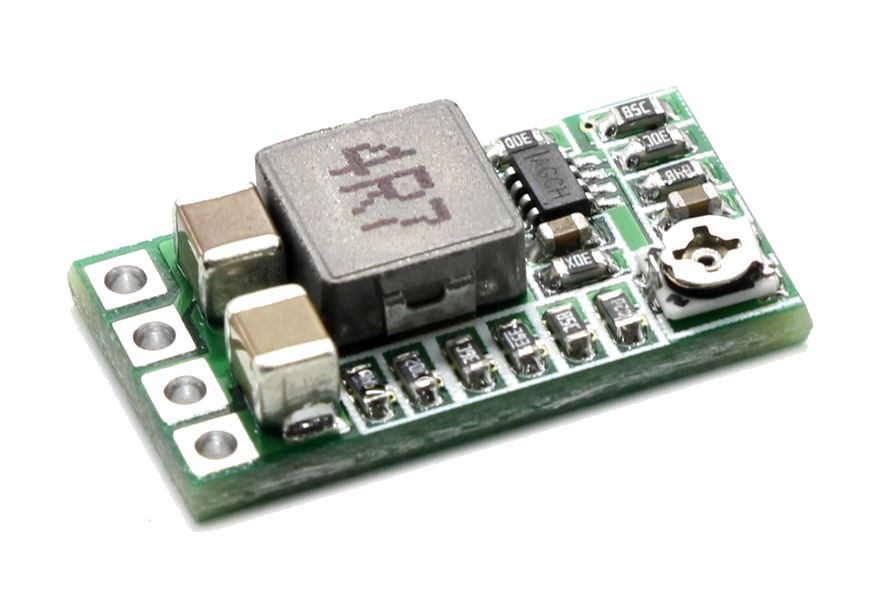 Spanningsregelaar module DC-DC step-down mini max. 24V naar 5V MP2315 getest en gesoldeerd