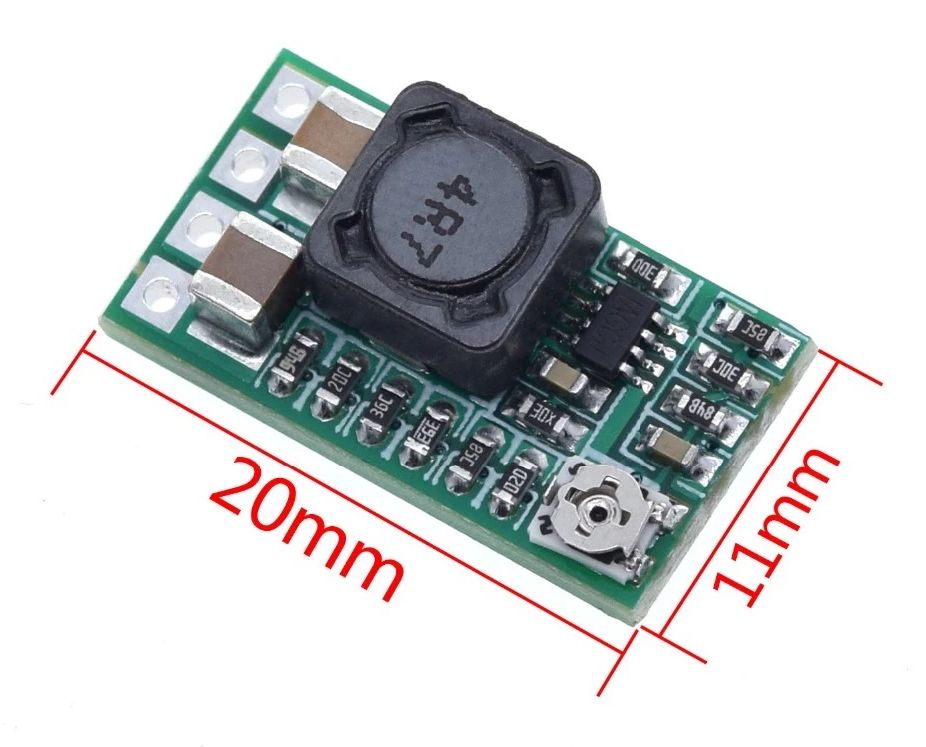 Spanningsregelaar voedings module DC-DC step-down mini 4