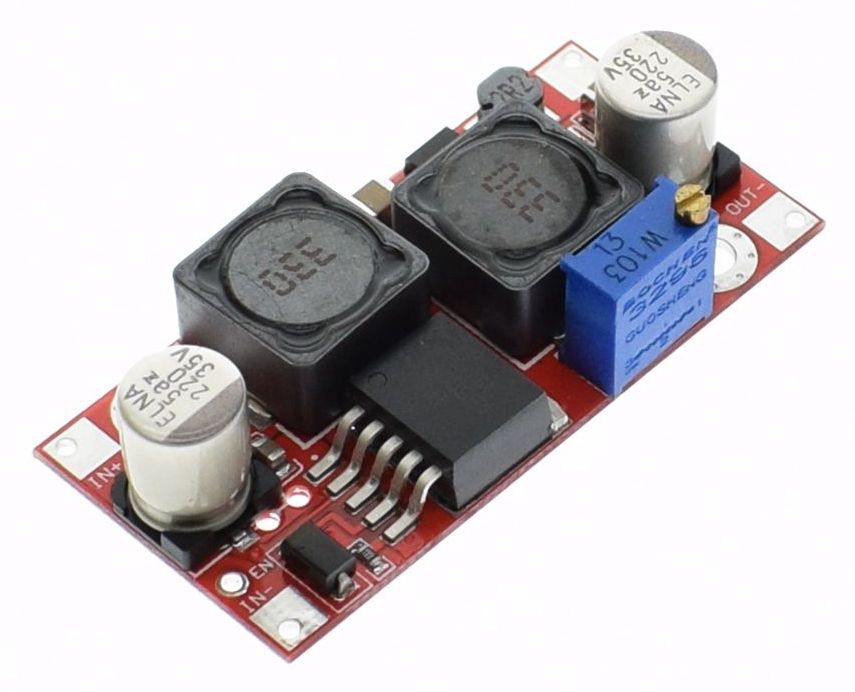 Spanningsregelaar module step-up converter 3.8-32V 3A max. naar 1.25-35V 4A max. DC-DC XL6009