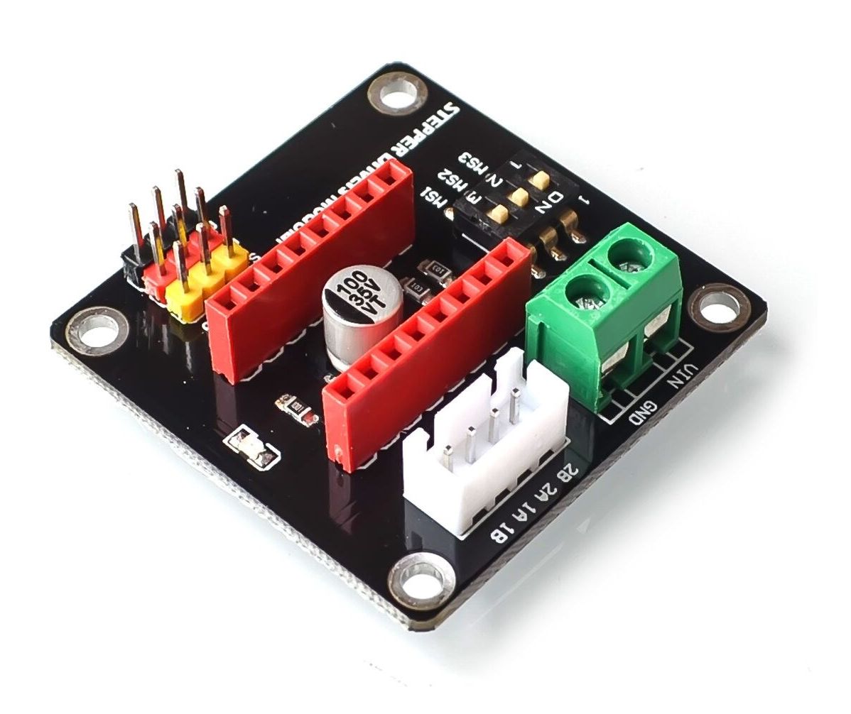 Stappenmotor aansturingsmodule A4988 DRV8825 uitbreidingskaart zwart