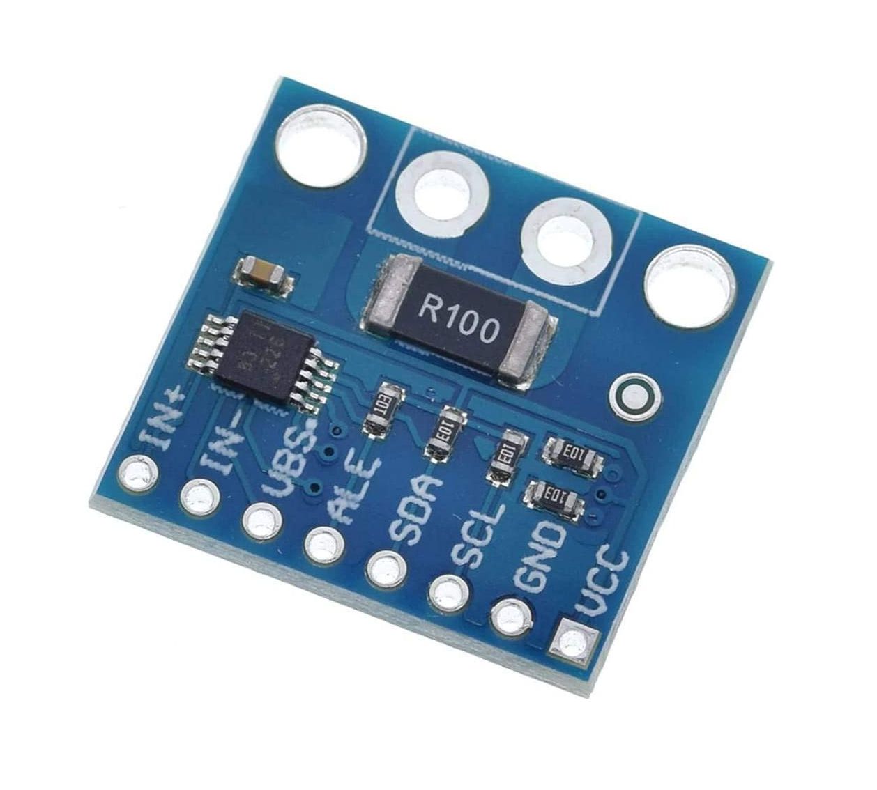 Stroommeter module DC 3.2A 36V max. digitaal I2C R010 0.01 Ohm Shunt INA226