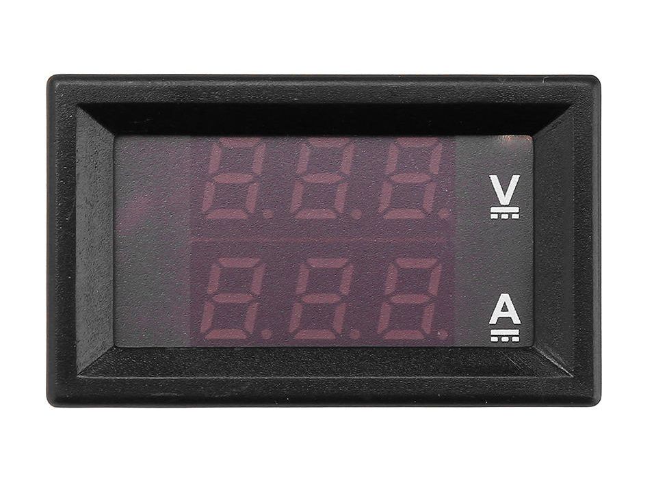 Voltmeter en Amperemeter 0-100V 0-10A segment display 0