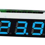 Voltmeter mini 2.5V – 30V segment display 0.28 inch blauw