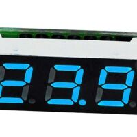 Voltmeter mini 2.5V - 30V segment display 0.28 inch blauw