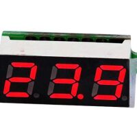 Voltmeter mini 2.5V - 30V segment display 0.28 inch rood