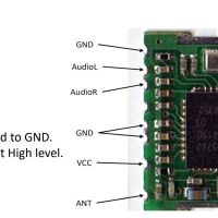 FM Stereo Radio Module I2C TEA5767 PCB pinout