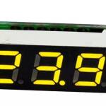 Voltmeter mini 2.5V – 30V segment display 0.28 inch geel
