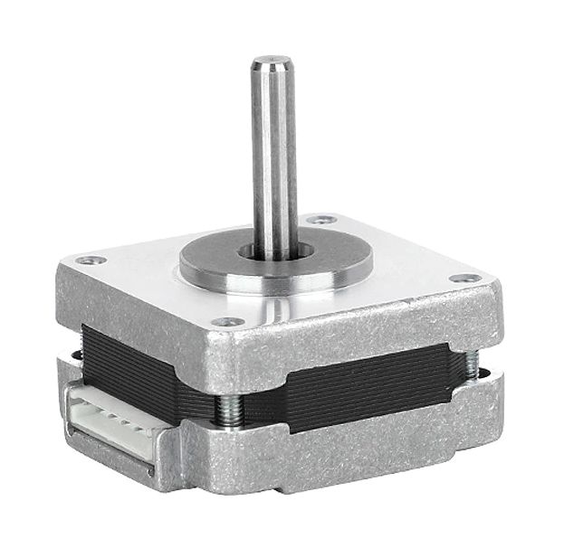 Stappenmotor 0.12 kg/cm 1.8° 0.4A NEMA17 met ronde as 17HS08-10004S