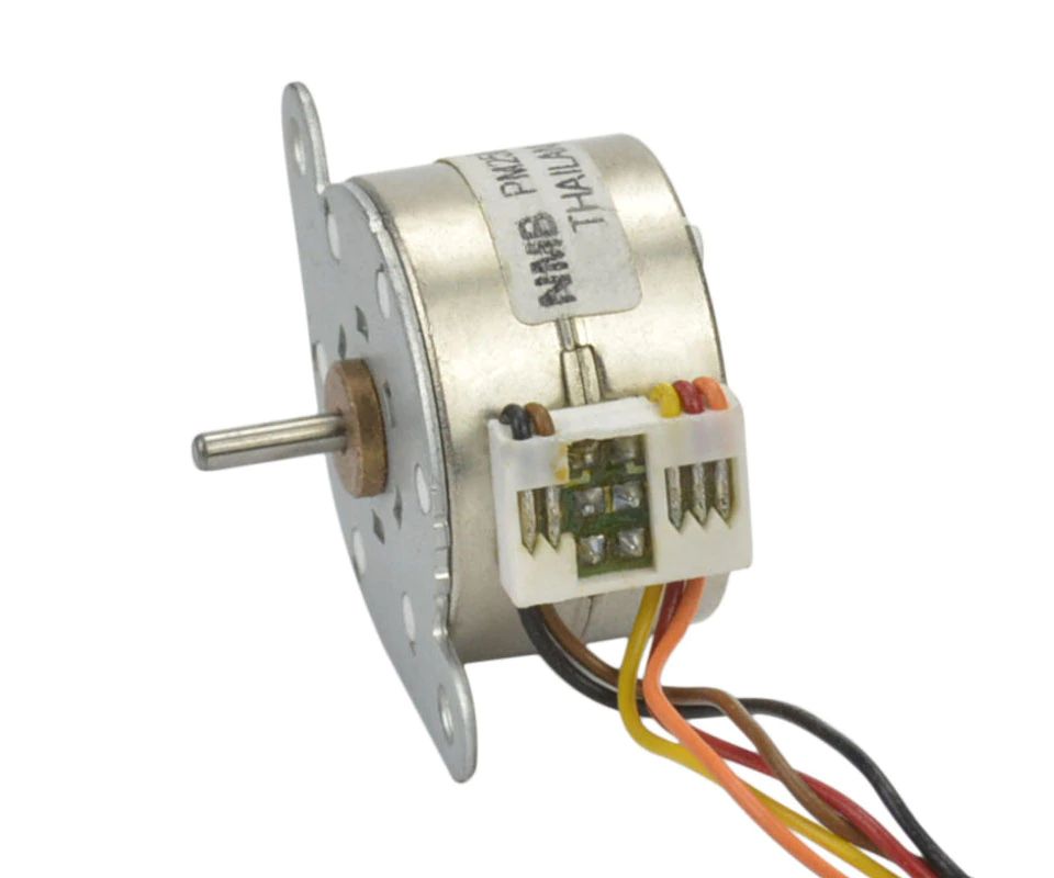 Stappenmotor 15° 12V Unipolar 5-draads PM25L-024 met JST-PH 2.00mm pitch connector