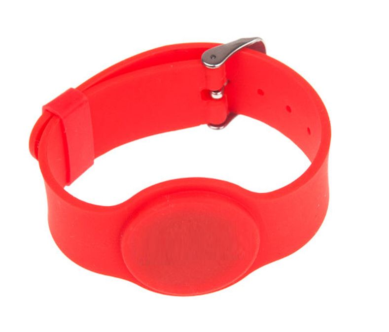 NFC RFID polsband met gesp MIFARE Classic S50 1K 13.56 MHz ISO14443A GEN1 rood