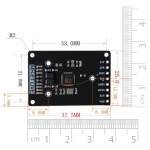 RFID NFC IC Card Sensor mini Module Suite ISO14443A RC522 afmetringen