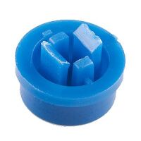 Cap 12x12 micro drukknop schakelaars rond blauw onderkant