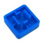 Cap voor 12×12 micro drukknop schakelaar vierkant blauw 02