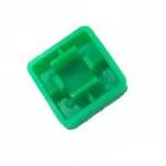 Cap voor 12×12 micro drukknop schakelaar vierkant groen 02