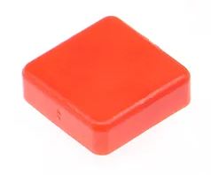 Cap voor 12×12 micro drukknop schakelaar vierkant Rood