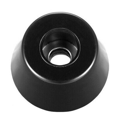 Voet Stootdop Bumper met metalen ring rond d=23mm x h=16mm rubber zwart