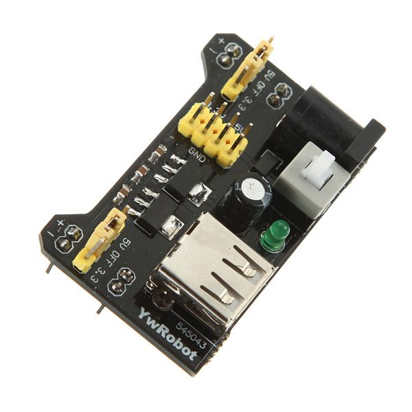Breadboard Voeding module 3.3V 5.0V USB-A Power plug