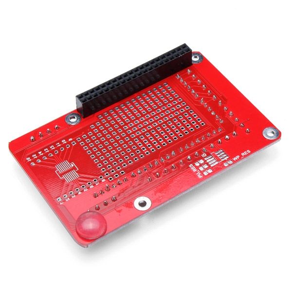 Raspberry Pi 2 Model B prototyping shield onderkant