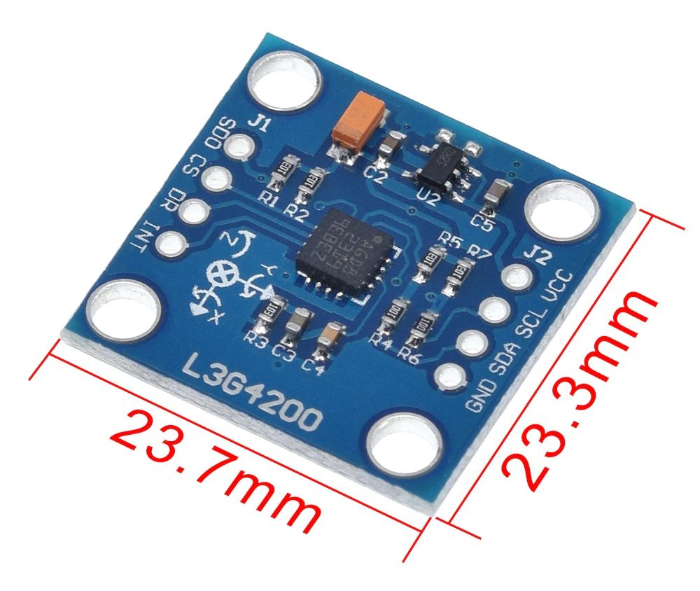 3-Axes Gyroscope Angular Rate Sensor Module L3G4200D GY-50 afmetingen