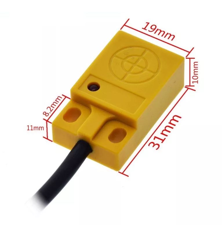 Afstand detectie sensor inductief 5mm NPN 6-36VDC TL-W5MC1 afmetingen 02