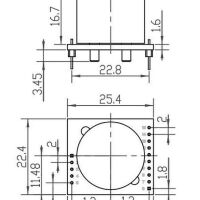 CO Koolstofmonoxide sensor ZE15-CO ME2-CO afmetingen