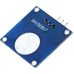 Capacitive Touch Sensor module 1 knop groot blauw (TTP223) achterkant schuin