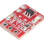 Capacitive Touch Sensor module 1 knop klein rood (TTP223) achterkant schuin