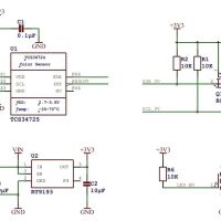 Kleur detectie sensor RGB module TCS34725 schema