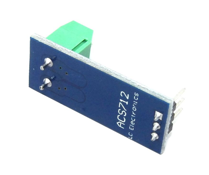 Stroommeter DC 20A ACS712 (GY-712) onderkant schuin