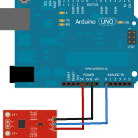 Stroommeter DC 20A ACS712 (GY-712) schema arduino