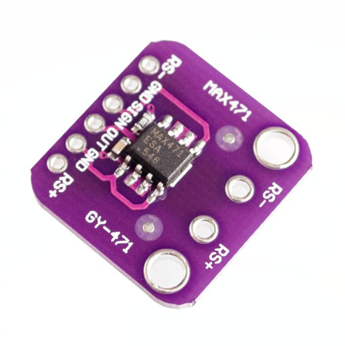 Stroommeter module 3-36VDC 3A analoog MAX471 met doorlus