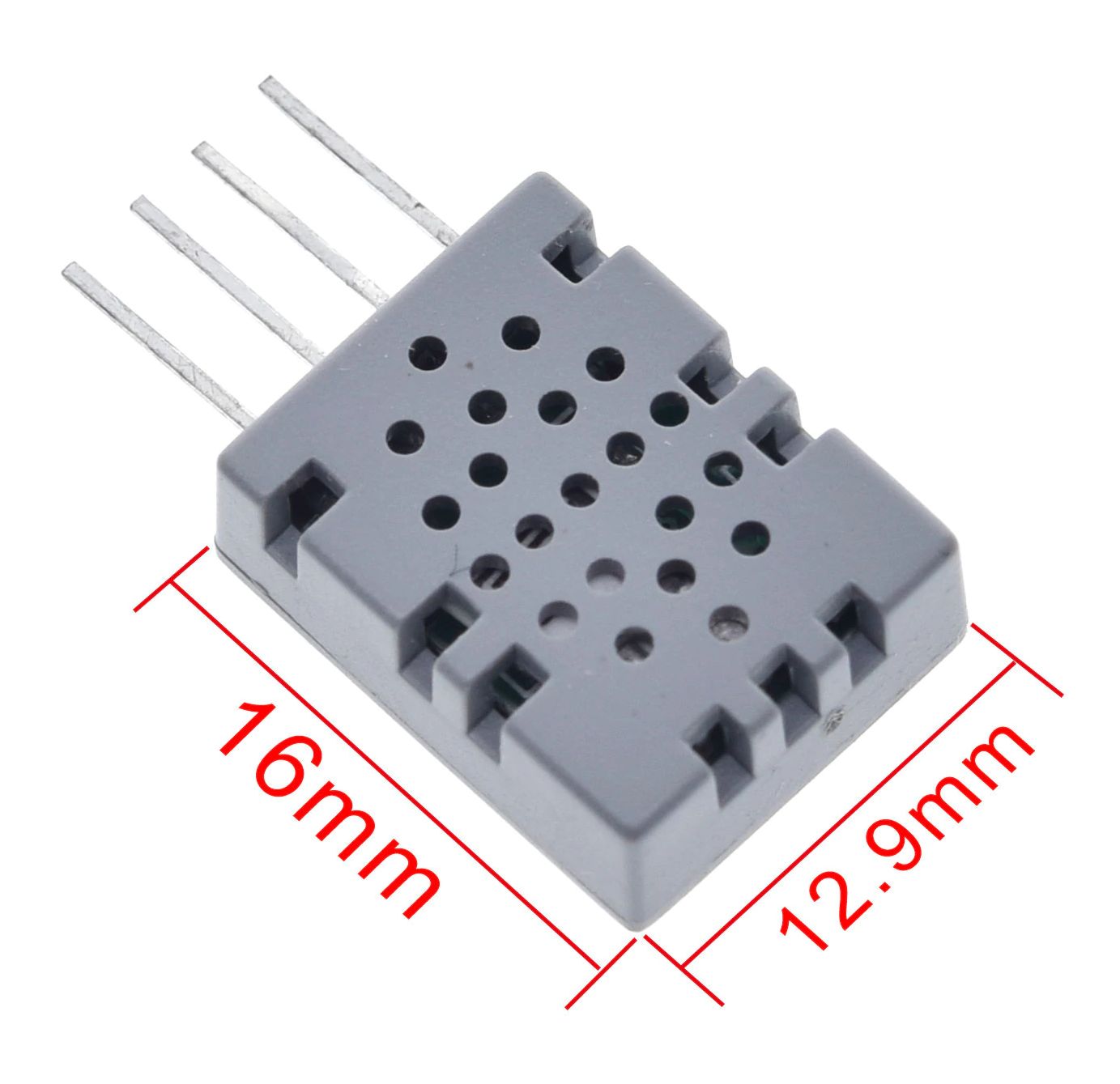 Temperatuur en luchtvochtigheid sensor MW33 afmetingen