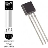 Temperatuur sensor DS18B20 (Dallas) pinout