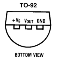 Temperatuur sensor TMP36 pinout