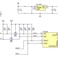 Time-of-Flight (ToF) Laser Ranging sensor I2C VL53L0X schema