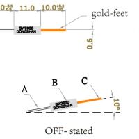 Vibratie sensor two balls single direction tilt sensitive trigger switch SW-200D afmetingen 01