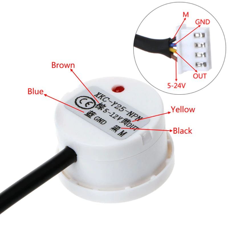 Waterniveau schakelaar capacitief XKC-Y25-V pinout 02