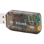 USB 2.0 Audio adapter 3D Sound (5.1) zwart