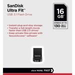 USB Memorystick 16GB USB3.1 Pendrive Ultra Fit (SanDisk)