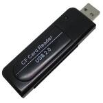 USB-A 2.0 CompactFlash geheugenkaartlezer zwart (HY-01001)